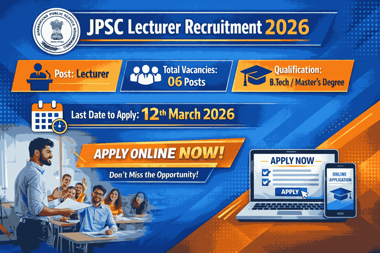JPSC Lecturer Recruitment 2026