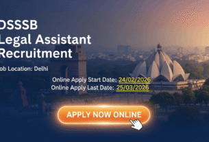 DSSSB Legal Assistant Recruitment