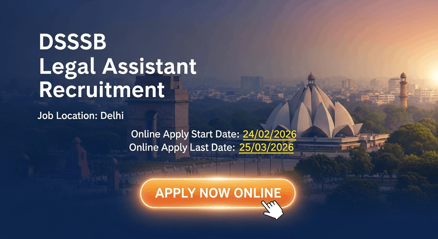 DSSSB Legal Assistant Recruitment