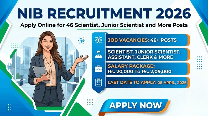 NIB Recruitment 2026 - Apply Online for 46 Posts
