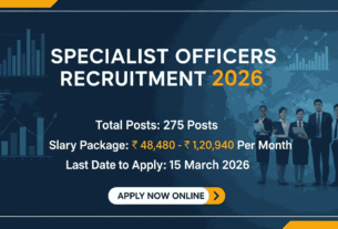 Specialist Officers Recruitment 2026