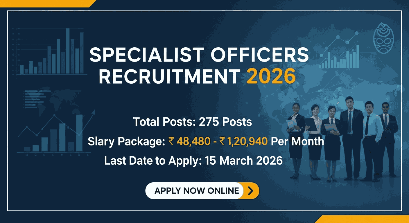 Specialist Officers Recruitment 2026